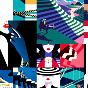 Vivid Abstract Canvas